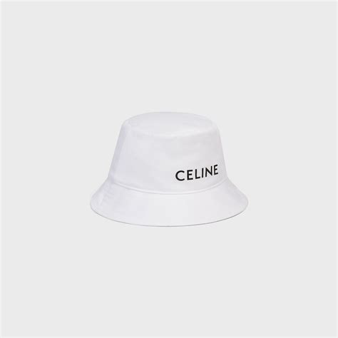 celine white bucket hat|bon soir bucket hat.